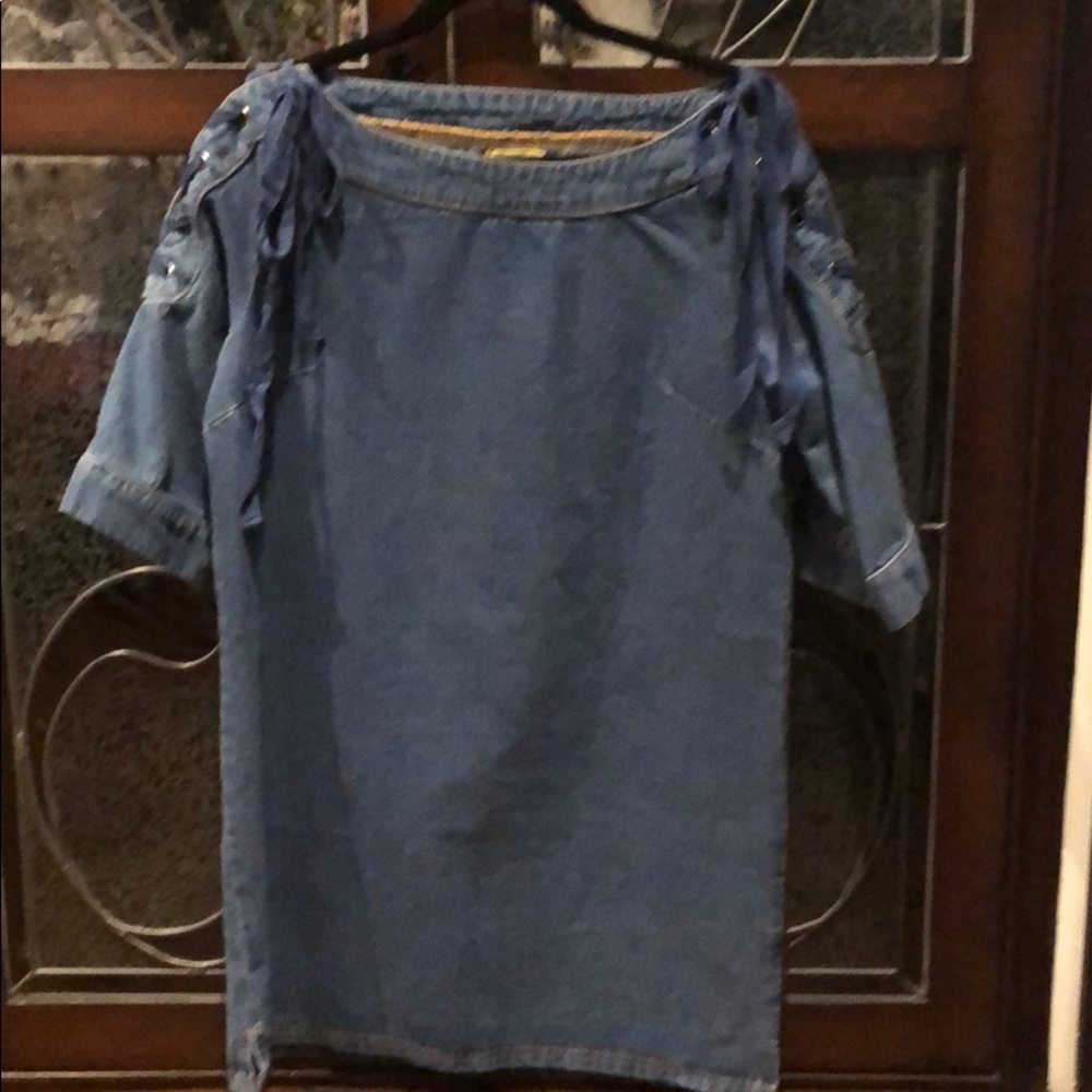 Maeve Anthropologie denim dress - Picture 4 of 5